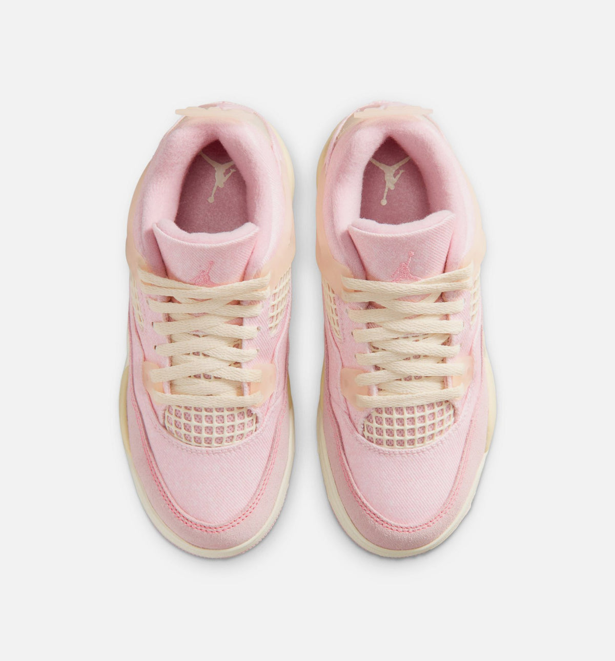 Air Jordan 4 Retro Pink Pearl and Iced Carmine Preschool Girls' Sneakers - Pearl Pink/Iced Carmine/Coconut Milk