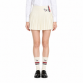 Women's Dog-Motif Knitted Pleated Skirt | Thom Browne