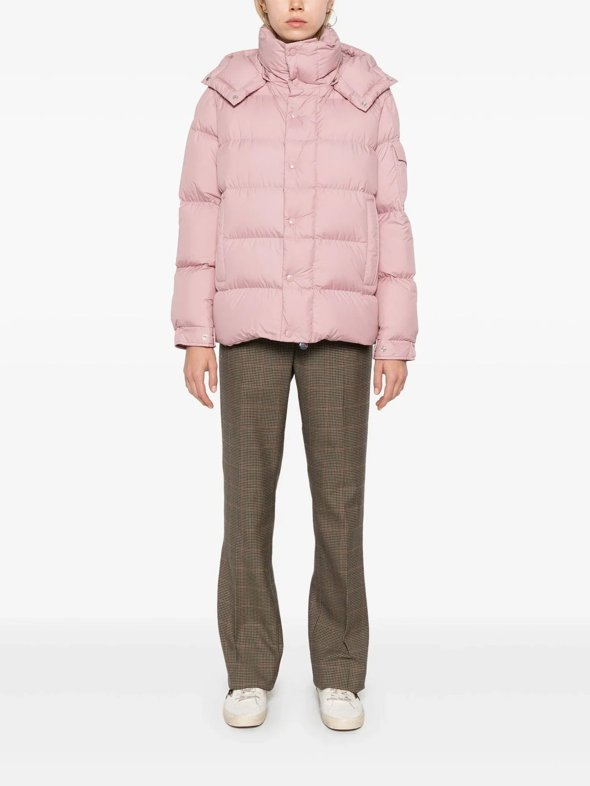 Moncler Maya 70 Short Down Jacket in Pink