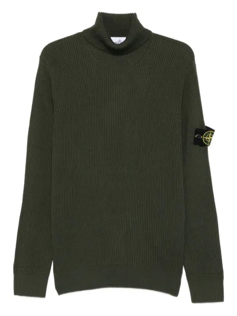 Stone Island ribbed turtleneck sweater