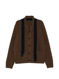sacai wool knit cardigan