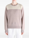 Frenckenberger colour-block crew-neck sweater