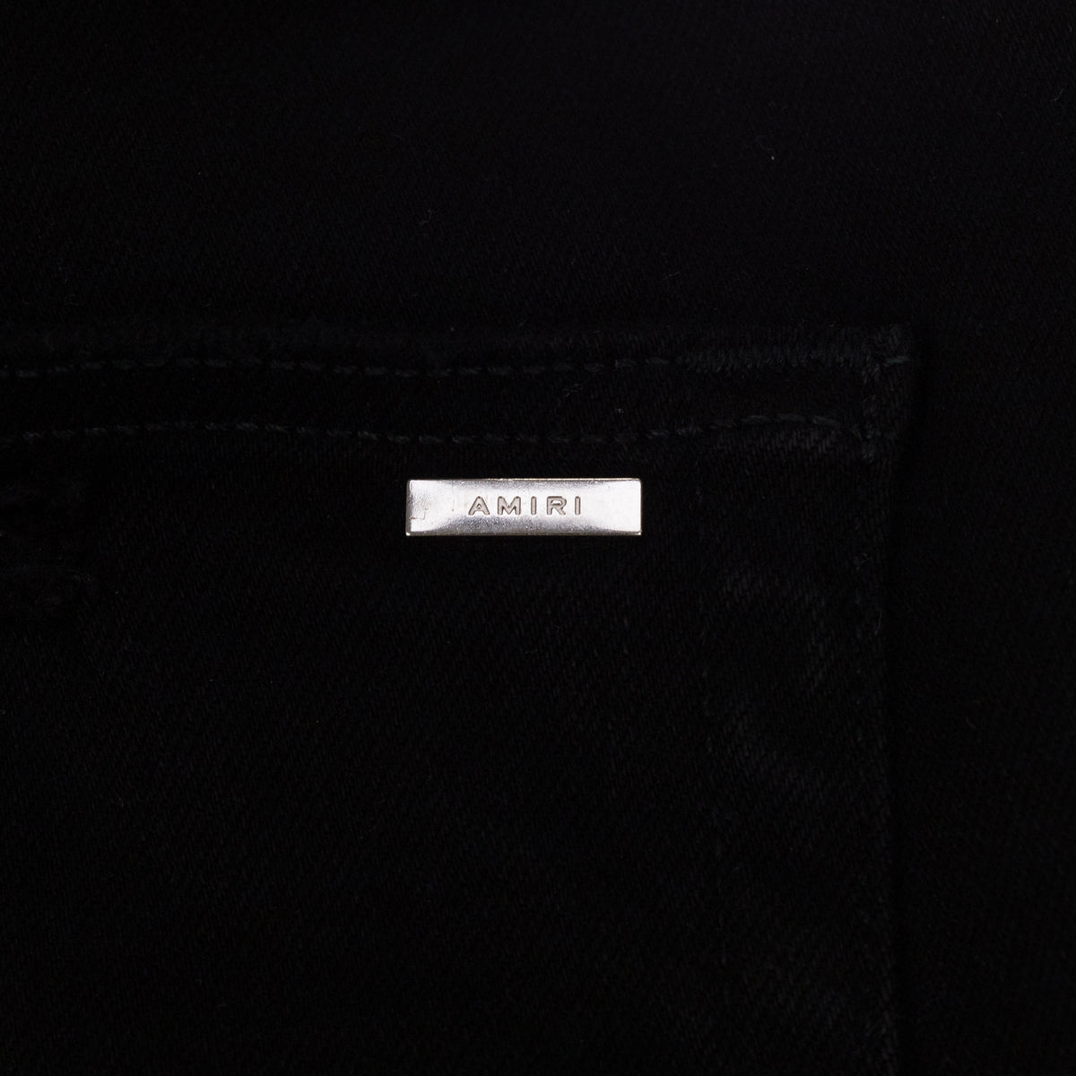 Black Crystal Core Logo Jeans