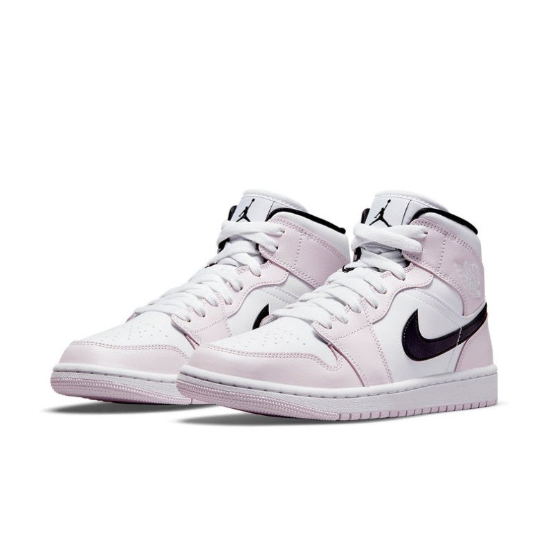 Air Jordan 1 Mid Barely Rose Sneakers | BQ6472-500