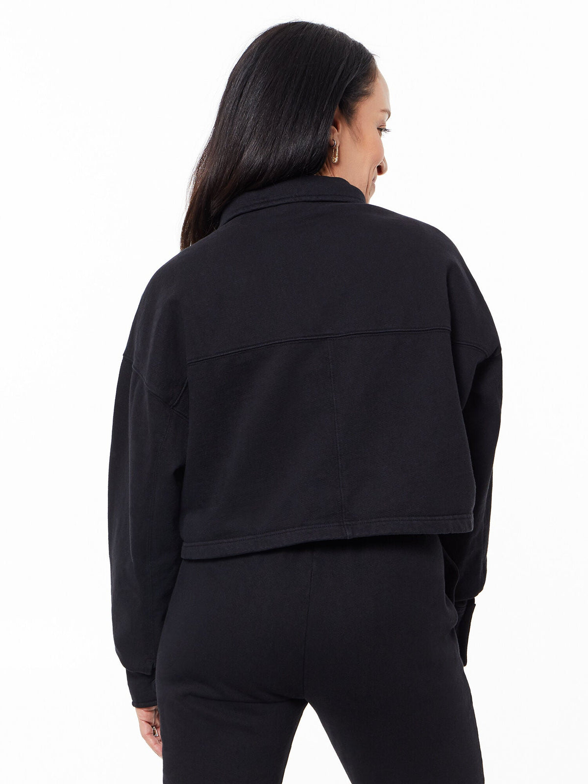 HEAVY FLEECE POLO SWEATSHIRT