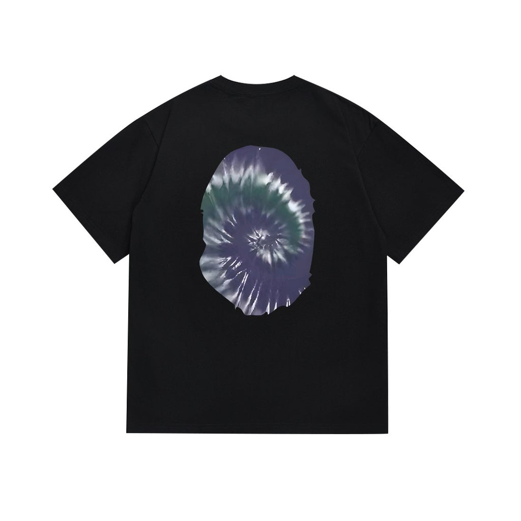 BAPE Tie-Dye Front and Back Graphic Short-Sleeve T-Shirt