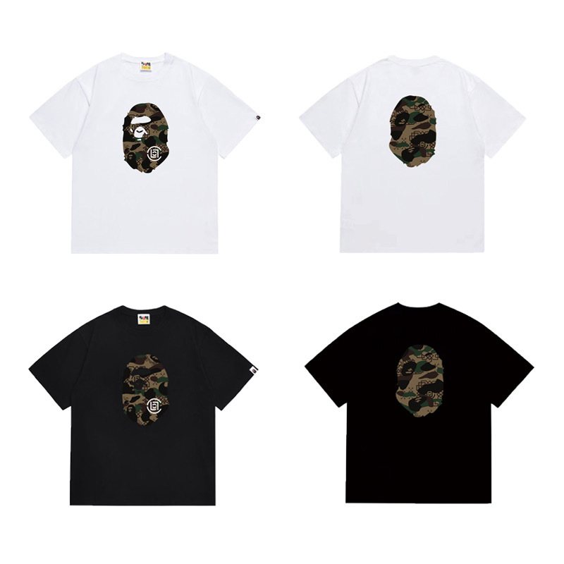 BAPE Green Camo Ape Head Graphic T-Shirt