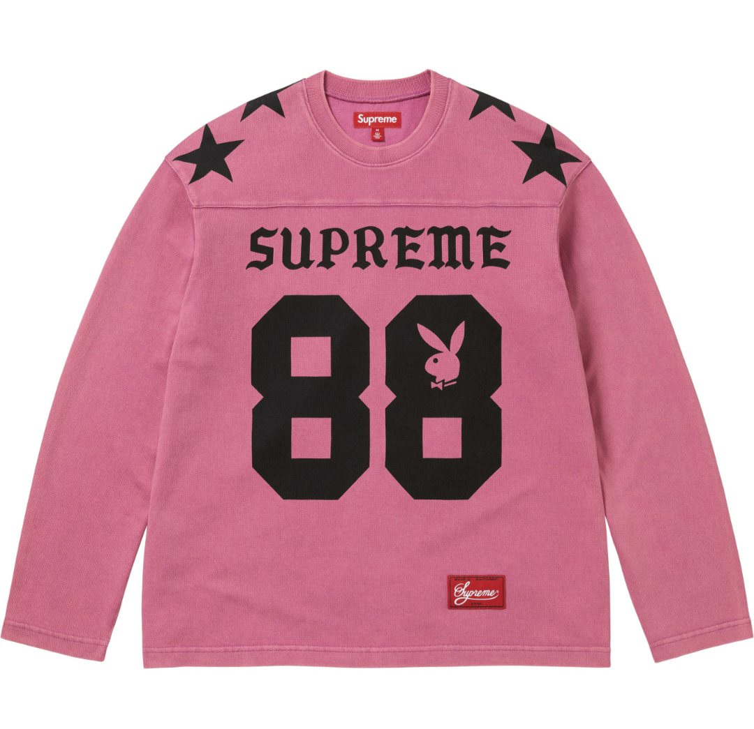 Supreme Star Number Graphic Long-Sleeve T-Shirt