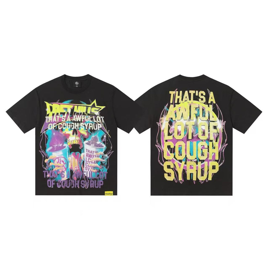 THAT'S A AWFUL LOT OF COUGH SYRUP Statement Graphic Short-Sleeve Set